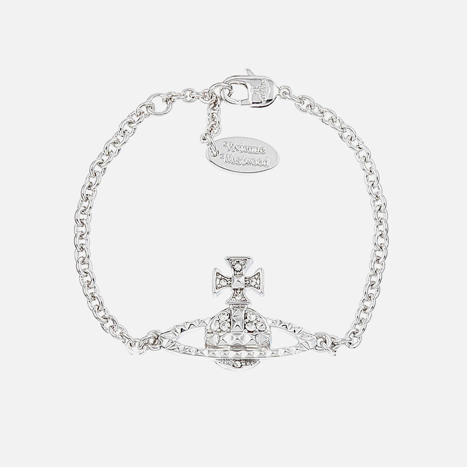 Vivienne Westwood Women's Mayfair Bas Relief Bracelet - Crystal/Rhodium Image 1