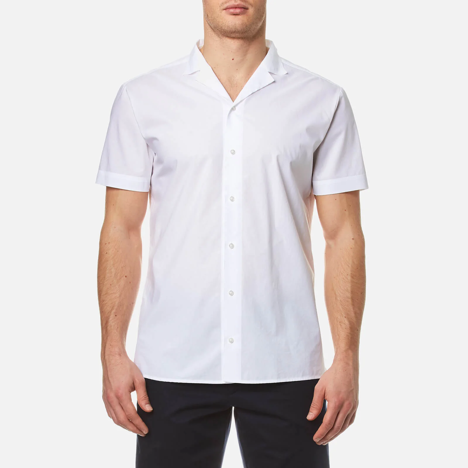 HUGO Men's Eepa Short Sleeve Shirt - White Image 1