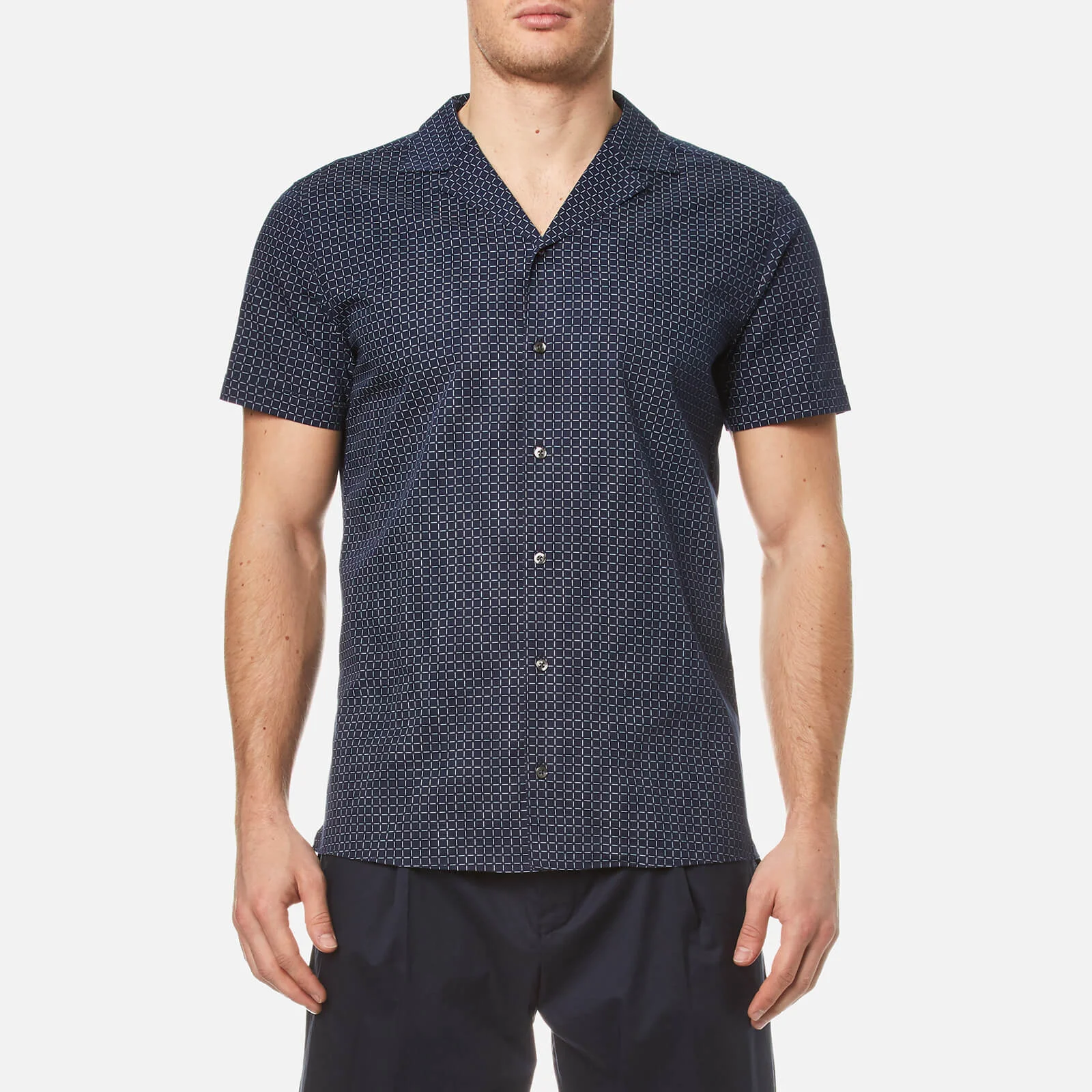 HUGO Men's Endo Short Sleeve Shirt - Navy Image 1