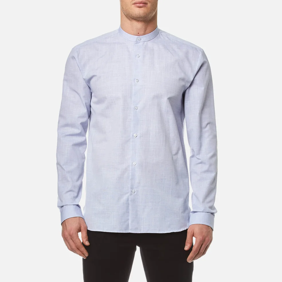 HUGO Men's Eddison Long Sleeve Shirt - Medium Blue Image 1