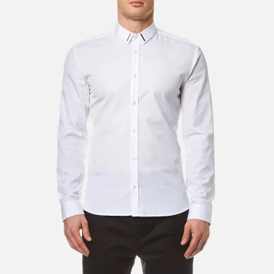 HUGO Men's Ero3 Long Sleeve Shirt - Open White