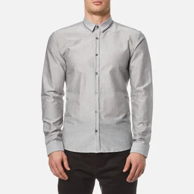 HUGO Men's Ero3 Long Sleeve Shirt - Open Grey