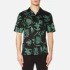 AMI Men's Flowers Print Short Sleeve Shirt - Black/Green - Image 1