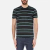 AMI Men's Wide Stripe T-Shirt - Black/Green - Image 1
