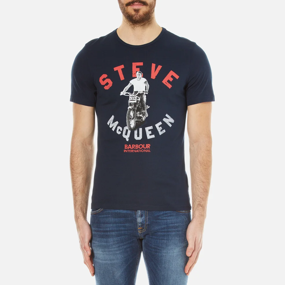 Barbour X Steve McQueen Men's Leap T-Shirt - Navy Image 1