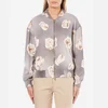 Boutique Moschino Women's Rose Print Bomber Jacket - Grey - Image 1