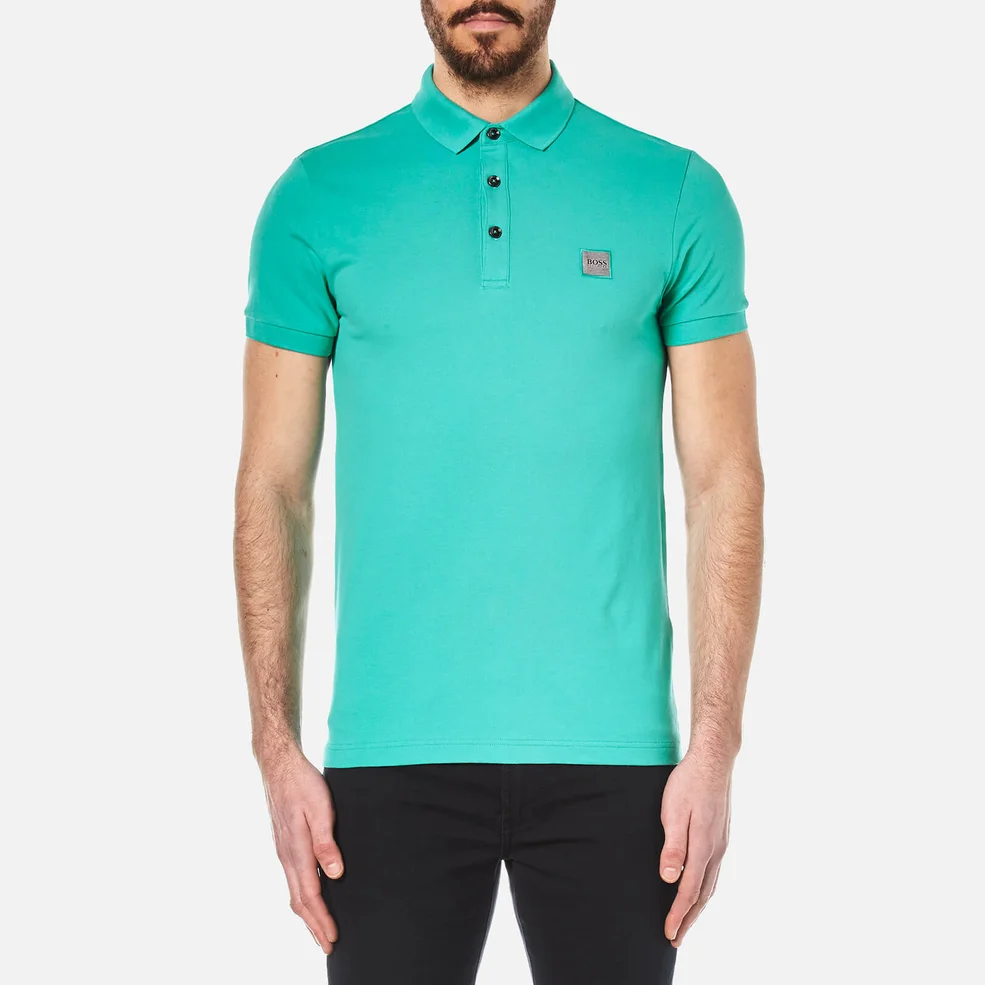 BOSS Orange Men's Pavlik Polo Shirt - Turquoise Image 1