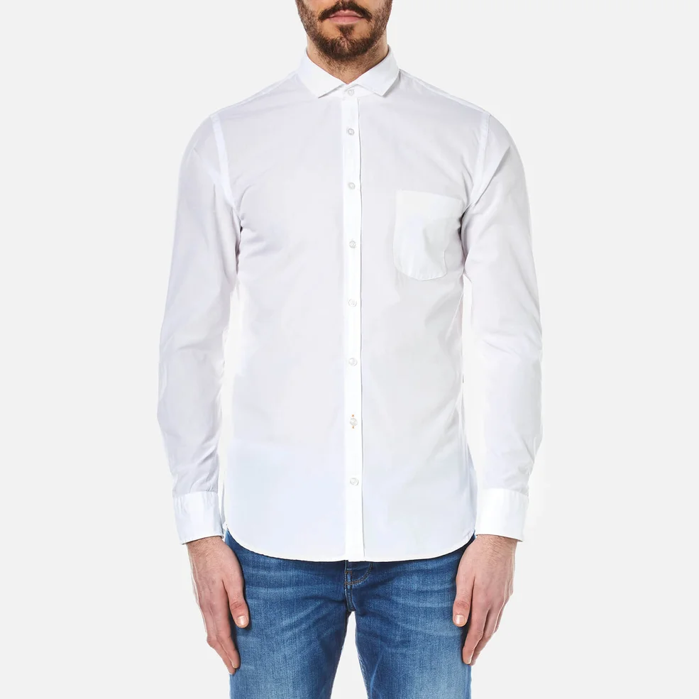 BOSS Orange Men's Cattitude Plain Shirt - White Image 1