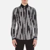 Versace Collection Men's All Over Printed Shirt with Contrast Collar - Black - Image 1