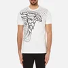 Versace Collection Men's Half Medusa Head and Branded Printed T-Shirt - White - Image 1