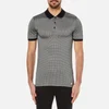 Versace Collection Men's Printed Polo Shirt with Contrast Collar - Black - Image 1