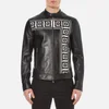 Versace Collection Men's Printed Leather Jacket - Black - Image 1
