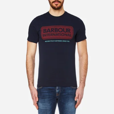 Barbour International Men's Logo T-Shirt - Navy