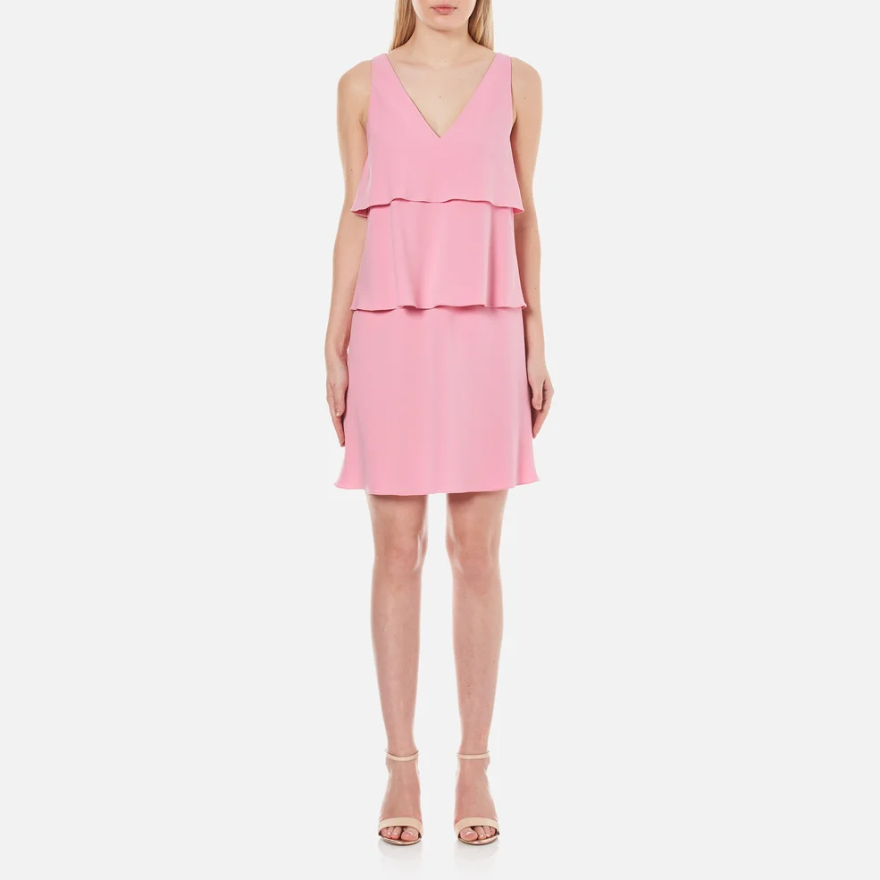 Boutique Moschino Women's Tiered Flared Dress - Pink Image 1