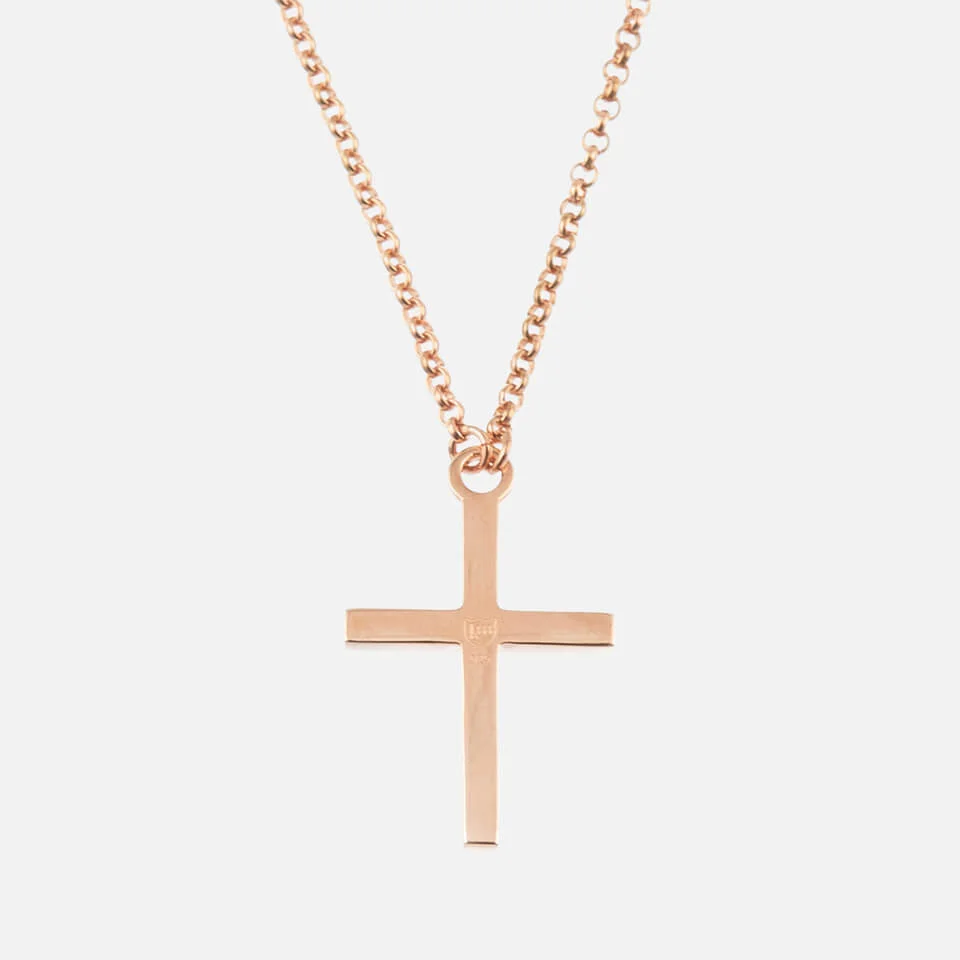 Kiki Minchin Women's The Small Cross Necklace - Rose Gold Image 1
