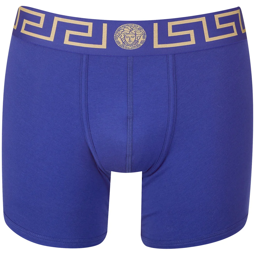 Versace Collection Men's Iconic Trunk Boxer Shorts - Blue Image 1