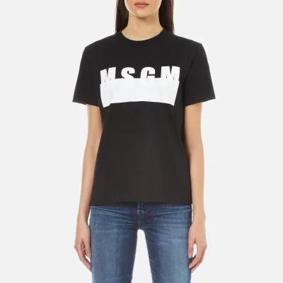 MSGM Women's Printed T-Shirt - Black