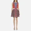 MSGM Women's Floral Rose Dress - Red/Multi - Image 1