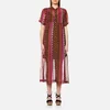 Maison Scotch Women's Drapey Longer Length Sheer Shift Dress in Bright Summer Print - Multi - Image 1