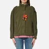 Maison Scotch Women's Relaxed Fit Army Jacket with Hidden Hood - Army - Image 1