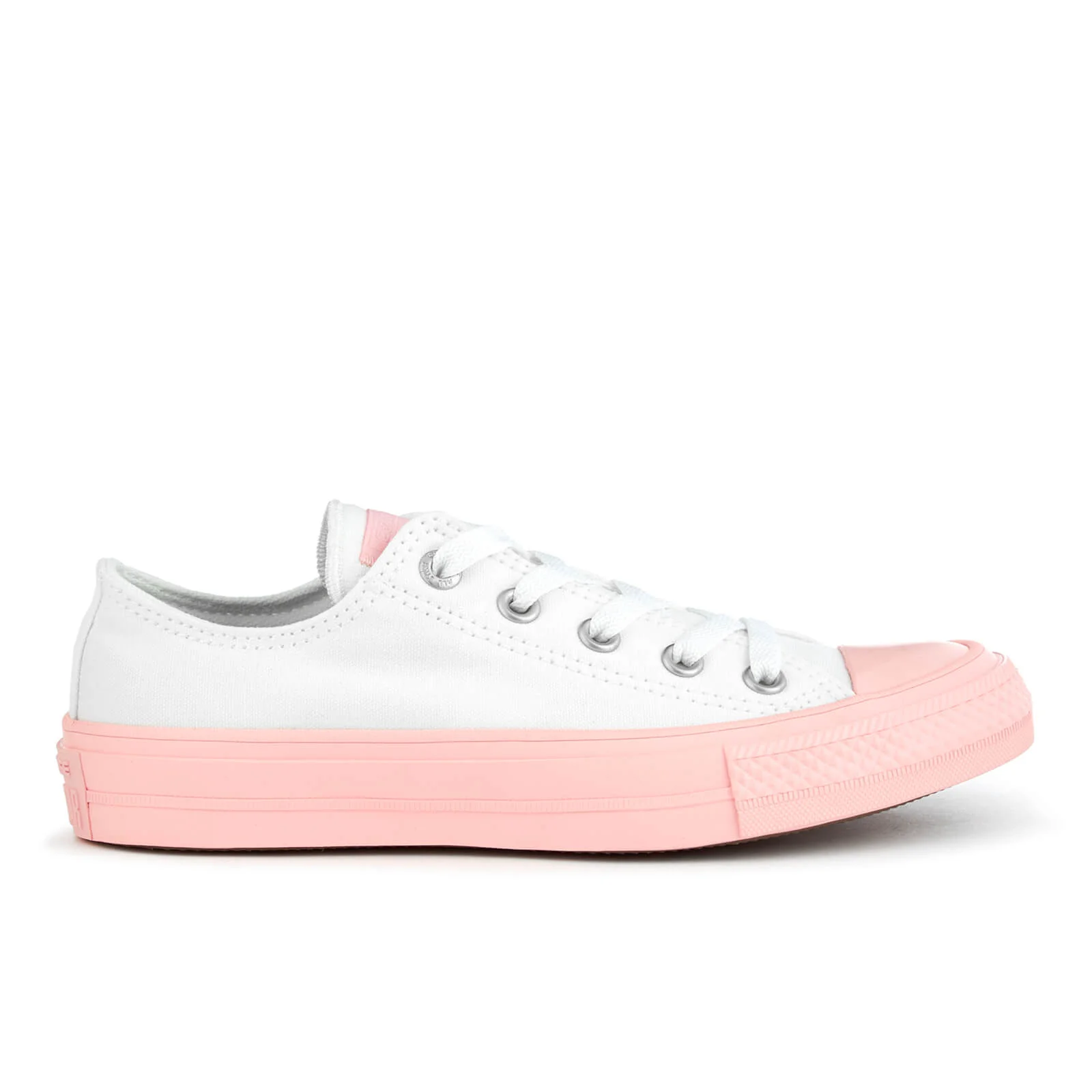Converse Women's Chuck Taylor All Star II Ox Trainers - White/Vapor Pink Image 1
