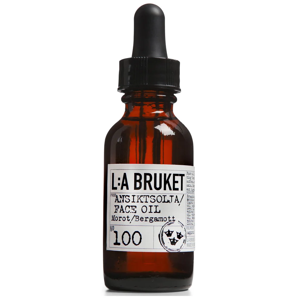 L:A BRUKET No. 100 Face Oil 30ml - Carrot/Bergamot Image 1