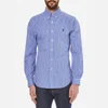 Polo Ralph Lauren Men's Long Sleeved Small Checked Shirt - Blue/White - Image 1