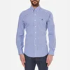 Polo Ralph Lauren Men's Long Sleeved Small Checked Shirt - Navy/Azure - Image 1