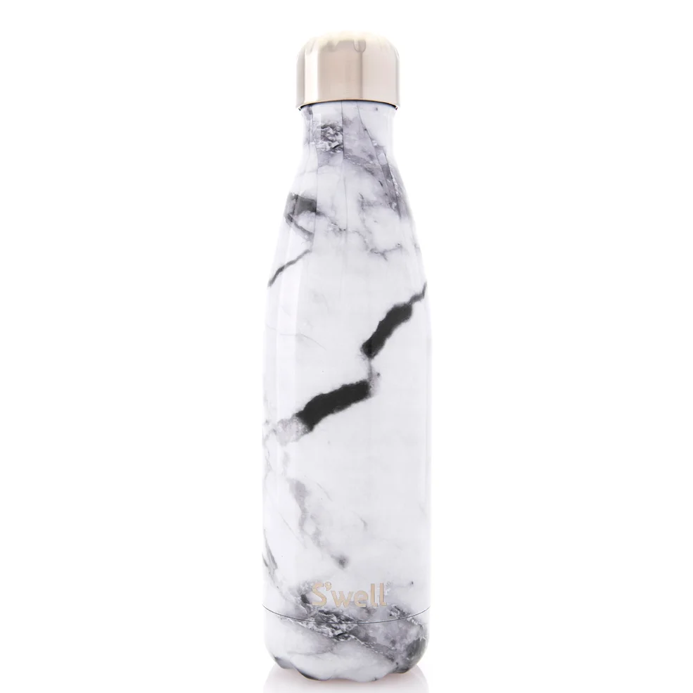 S'well The White Marble Water Bottle 500ml Image 1