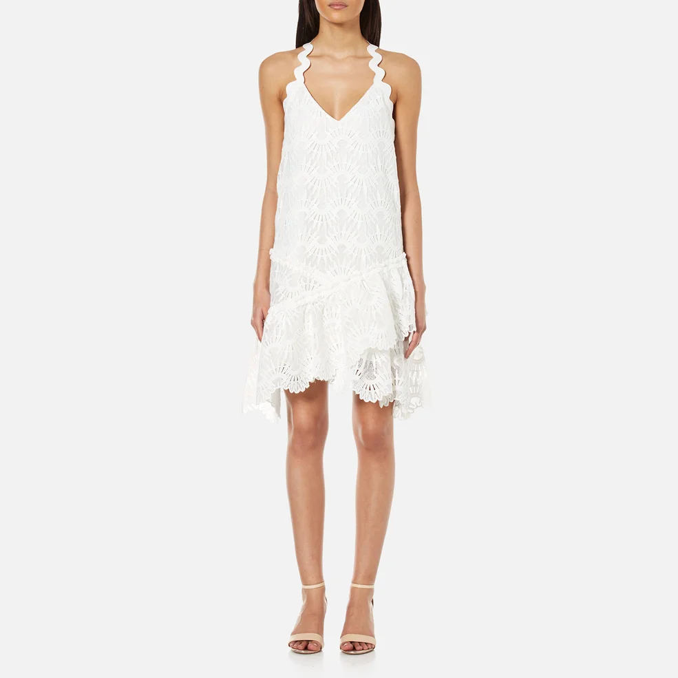 Three Floor Women's Summer Swirl Dress - White Image 1