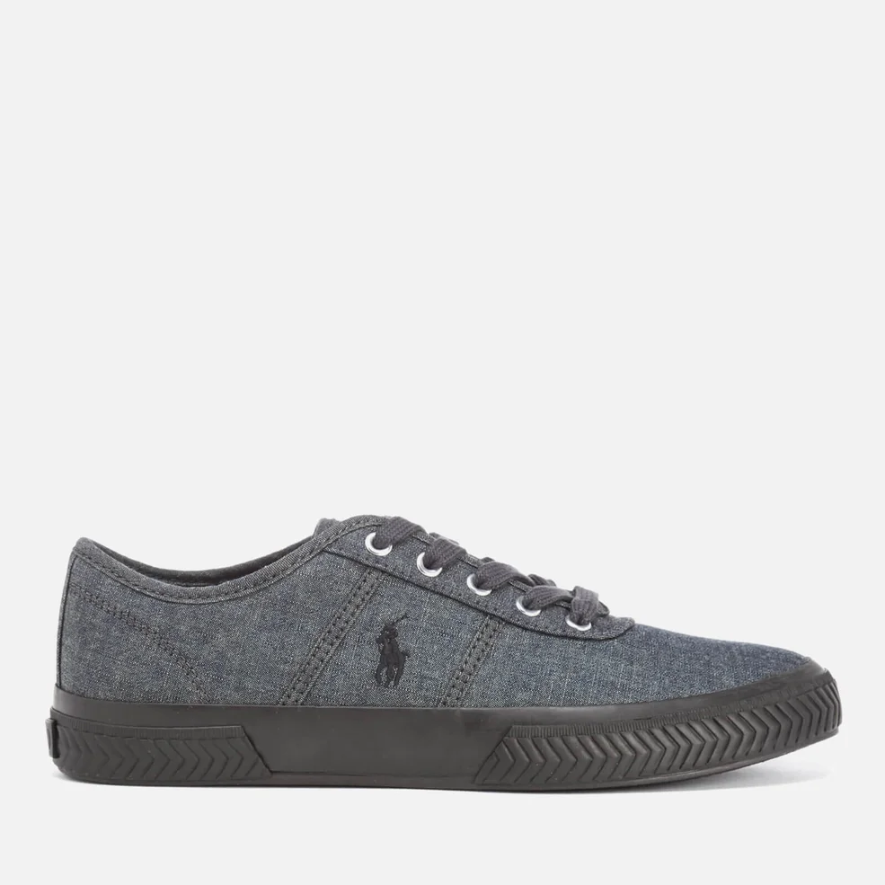 Polo Ralph Lauren Men's Tyrian Vulcanised Canvas Trainers - Vintage Grey Image 1
