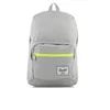 Herschel Supply Co. Pop Quiz Backpack - Light Grey Crosshatch/Acid Lime Zip - Image 1