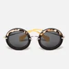 Miu Miu Women's Round Oversized Sunglasses - Transparent Grey - Image 1