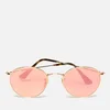 Ray-Ban Round Metal Copper Flash Frame Sunglasses - Shiny Gold/Copper - Image 1