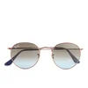 Ray-Ban Round Flat Lenses Gold Frame Sunglasses - Gold/Pink Gradient - Image 1