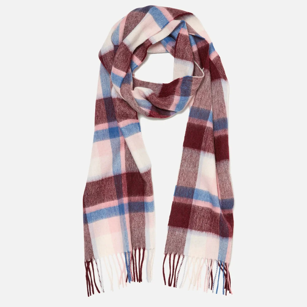 Barbour Women's Country Plaid Scarf - Pink Plaid Image 1