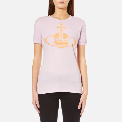 Vivienne Westwood Anglomania Women's Embroidered Orb T-Shirt - Lilac