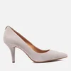 MICHAEL MICHAEL KORS Women's MK Flex Suede Court Shoes - Pearl Grey - Image 1