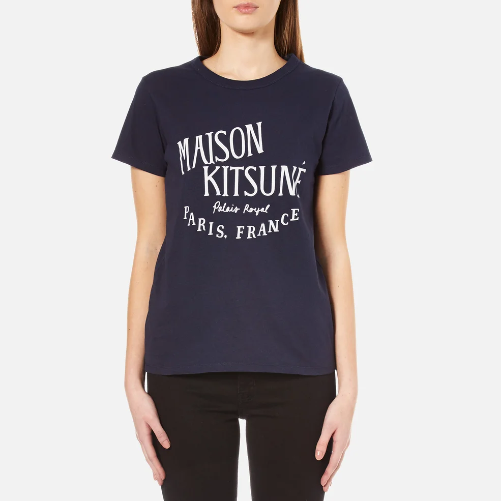 Maison Kitsuné Women's Royal T-Shirt - Navy Image 1