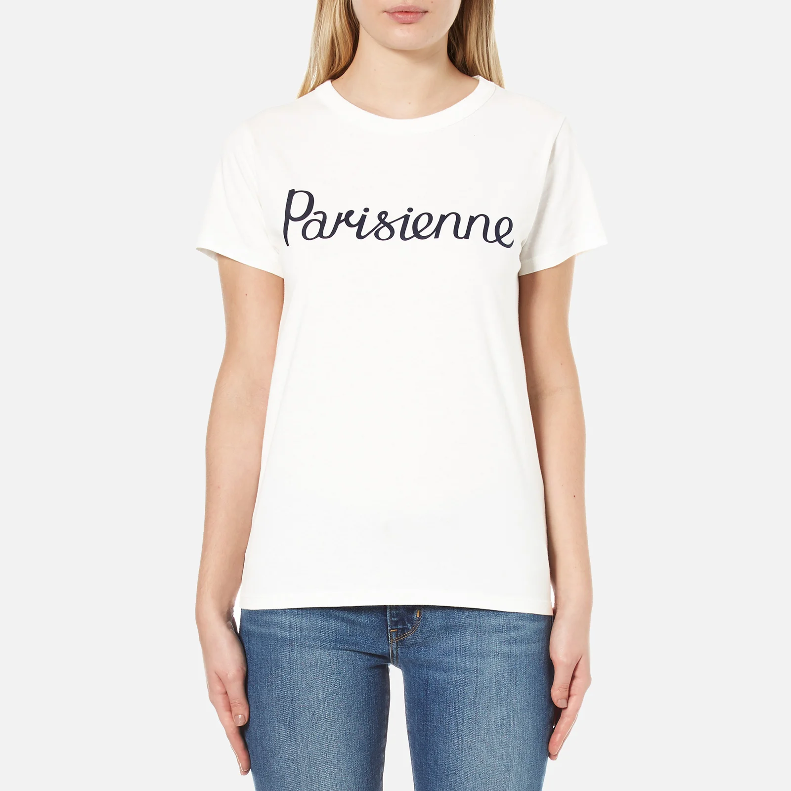 Maison Kitsuné Women's Parisienne T-Shirt - Latte Image 1