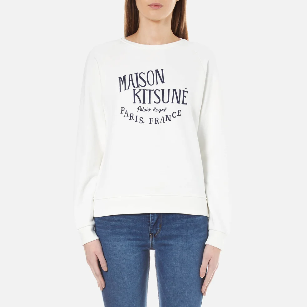 Maison Kitsuné Women's Royal Sweatshirt - Latte Image 1