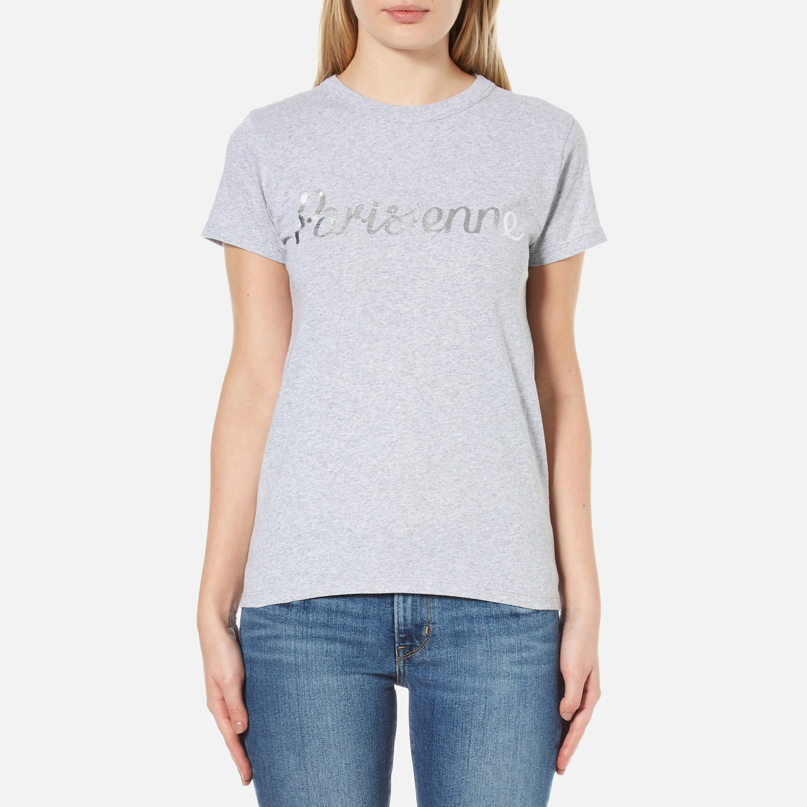 Maison Kitsuné Women's Parisienne T-Shirt - Light Grey Melange Image 1