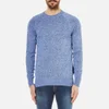 Barbour Men's Cotton Staple Crew Knitted Sweater - Bright Blue - Image 1