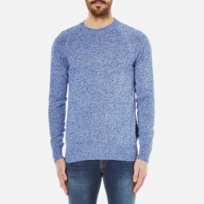 Barbour Men's Cotton Staple Crew Knitted Sweater - Bright Blue