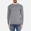 Barbour Men's Cotton Staple Crew Knitted Sweater - Navy - Image 1