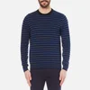 PS by Paul Smith Men's Crew Neck Collar Detail Knitted Jumper - Black - Image 1