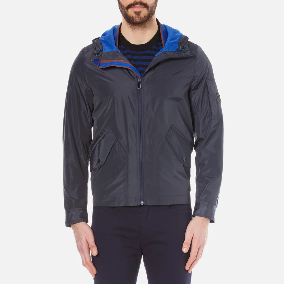 PS by Paul Smith Men's Hooded Bomber Jacket - Navy Image 1