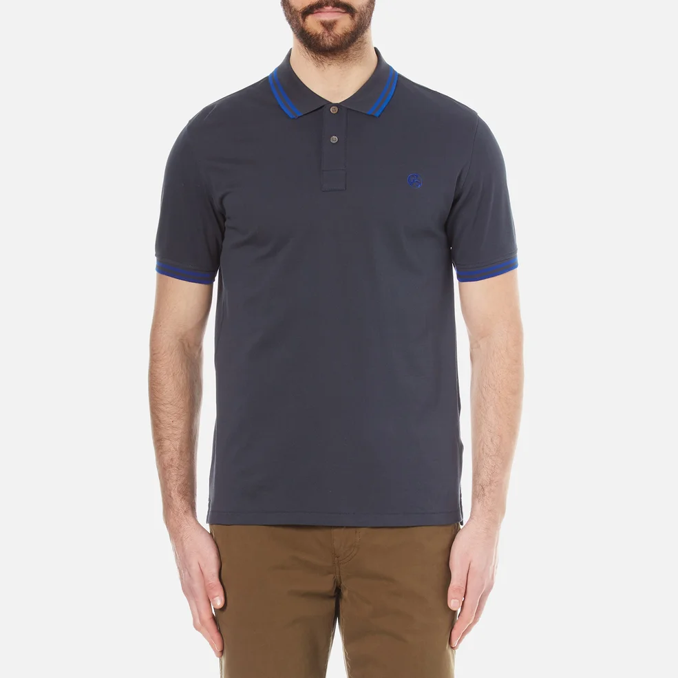 PS Paul Smith Men's Tipped Polo Shirt - Blue Image 1