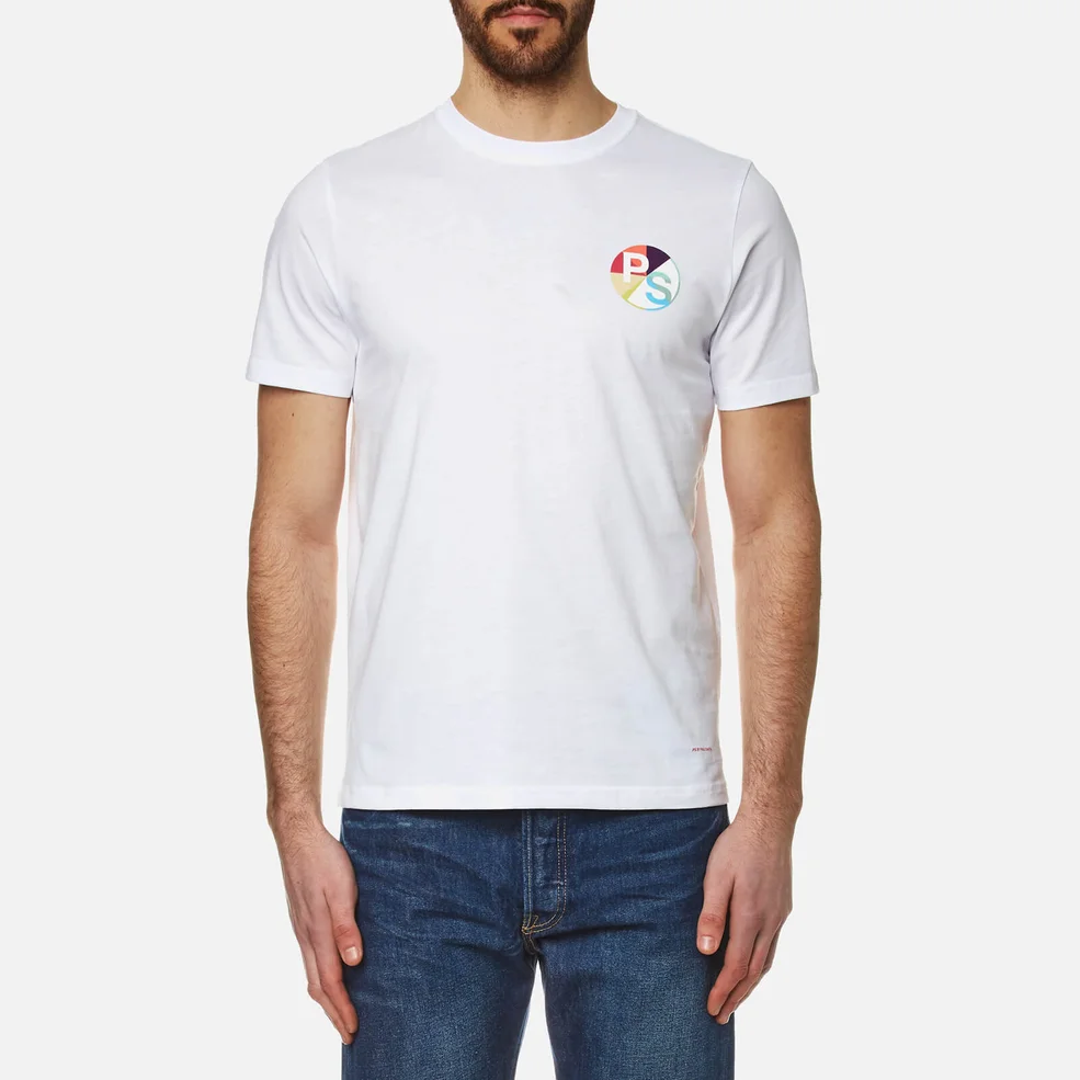 PS by Paul Smith Men's Chest Logo Crew Neck T-Shirt - White Image 1