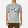 PS by Paul Smith Men's Large Logo Crew Neck T-Shirt - Grey - Image 1